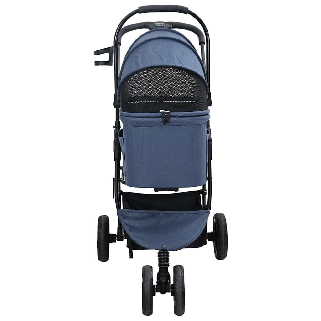 Carrito Plegable para Mascotas Azul 78 x 54 x 101 cm Poliéster