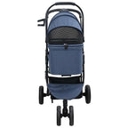 Carrito Plegable para Mascotas Azul 78 x 54 x 101 cm Poliéster