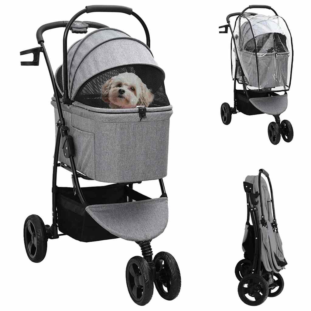 Foldable Pet Stroller Blue 78 x 54 x 101 cm Polyester