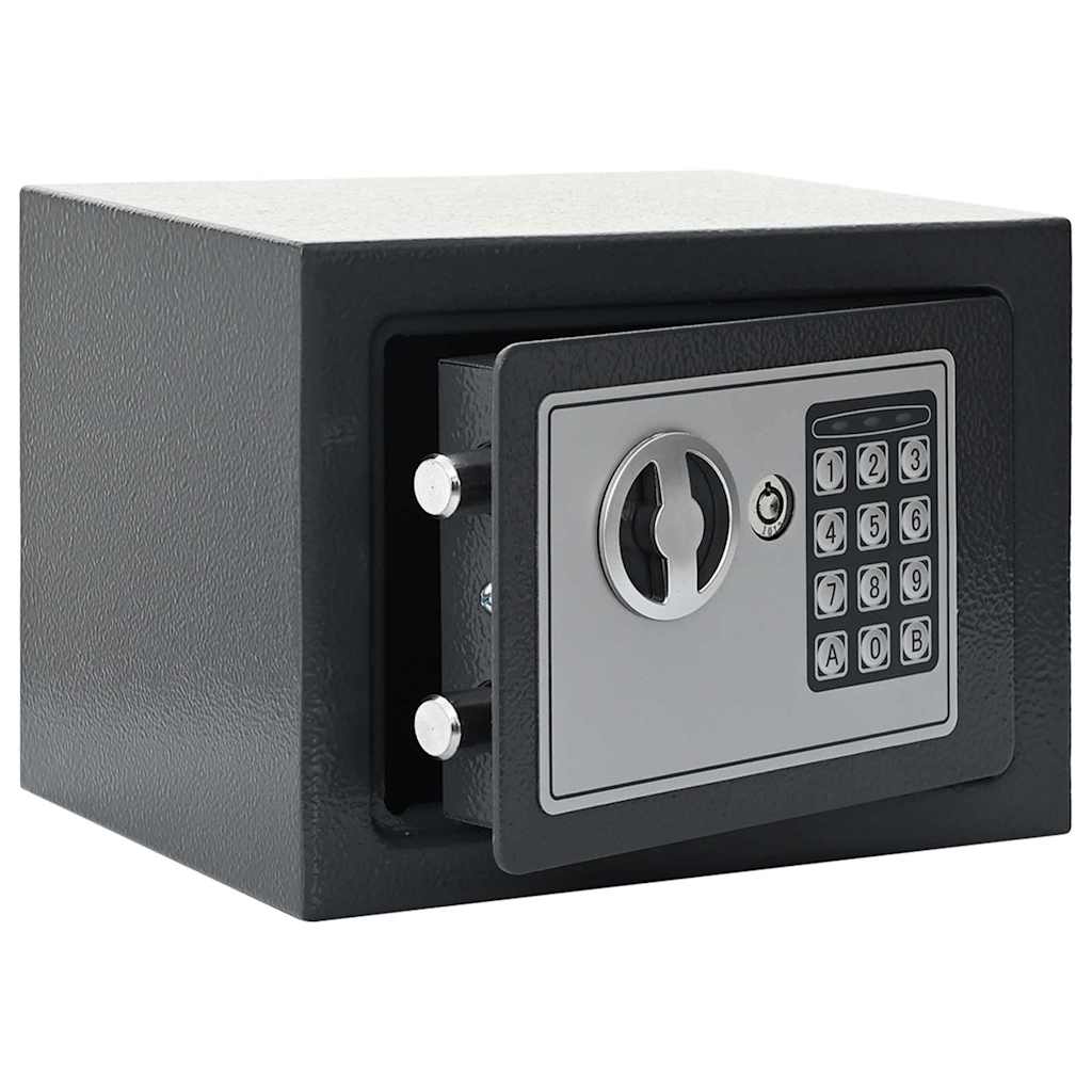 Caja fuerte digital Gris oscuro 23 x 17 x 17 cm Acero