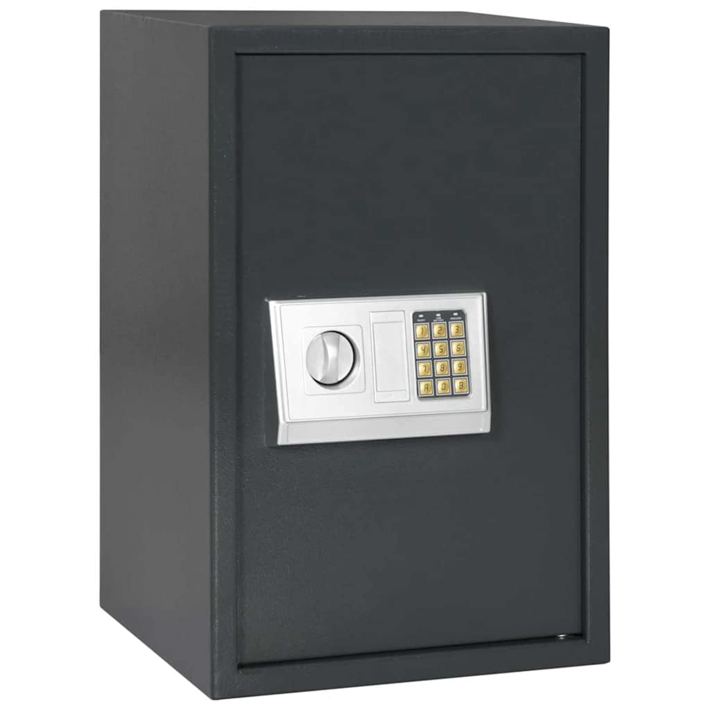 Dark Grey Digital Safe 23 x 17 x 17 cm Steel