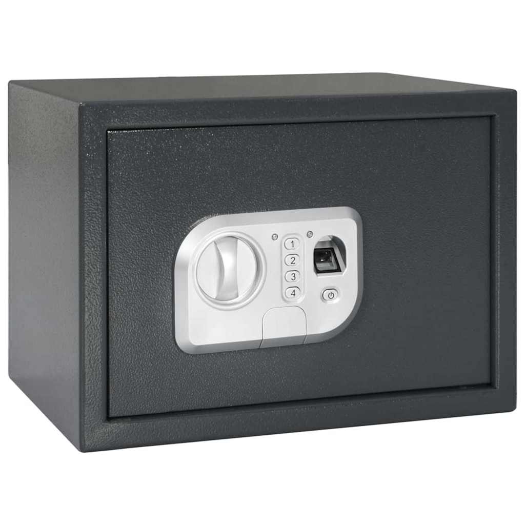 Dark Gray Digital Safe 31 x 20 x 20 cm Steel