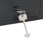 Caja Fuerte con cerradura Gris oscuro 23 x 17 x 17 cm Acero