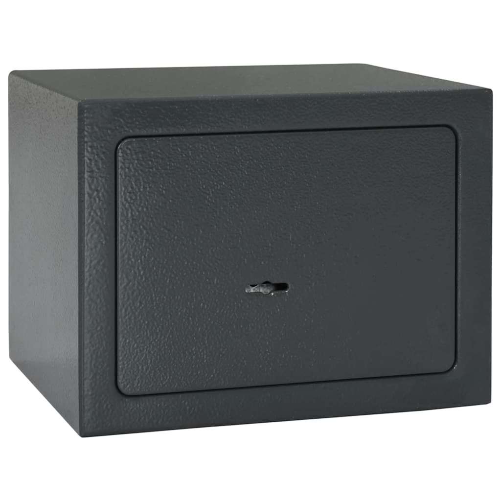 Caja Fuerte con cerradura Gris oscuro 23 x 17 x 17 cm Acero