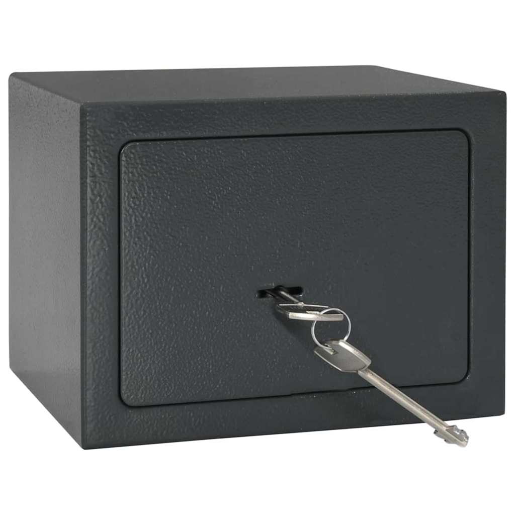 Caja Fuerte con cerradura Gris oscuro 23 x 17 x 17 cm Acero