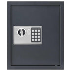 Caja fuerte digital Gris oscuro 30 x 10 x 36,5 cm Acero