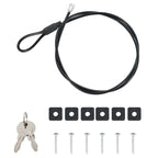Caja Fuerte para Auto con cerradura Negro 22 x 16 x 7 cm Acero