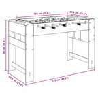 Mesa de Futbolín 125 x 60,5 x 80 cm Madera de ingeniería