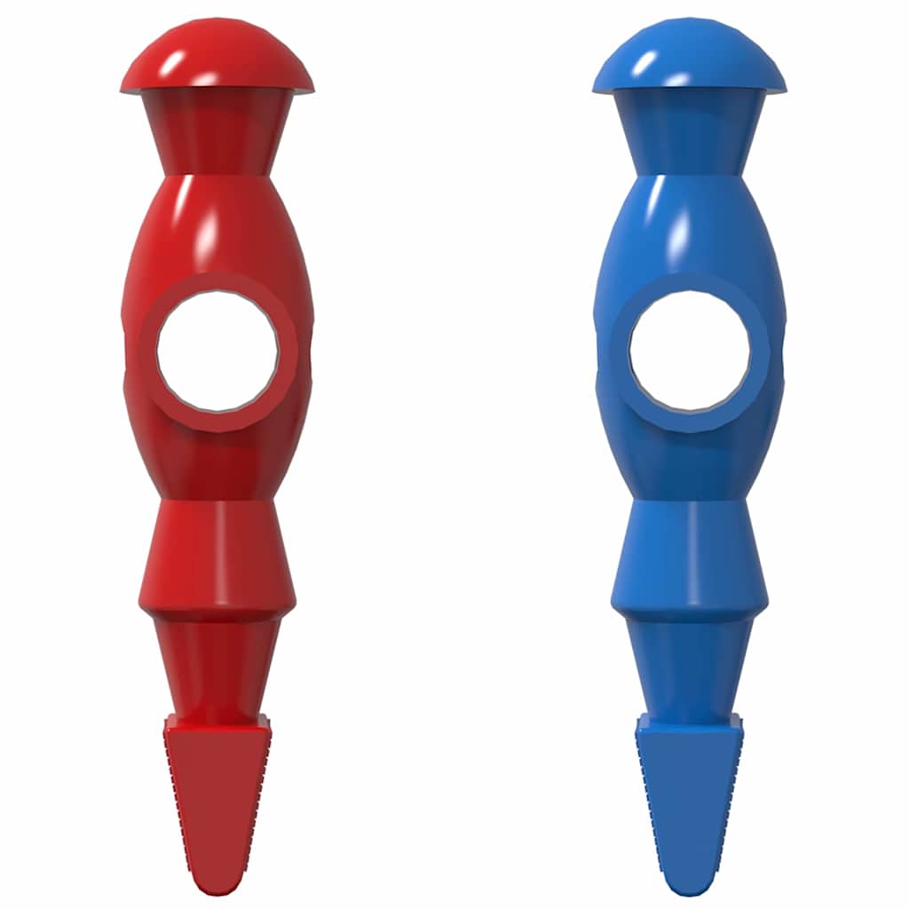 Jugadores de futbolín 22 pcs Azul y Rojo 2,4 x 2,1 x 9,7 cm PP