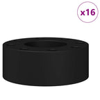 Tacos de futbolín 16 pcs Negro 2,7 x 2,7 x 1,3 cm TPE