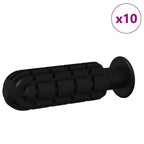 Mangos de Mesa de Futbolín 10 pcs Negro 2,8 x 2,8 x 9,3 cm PP