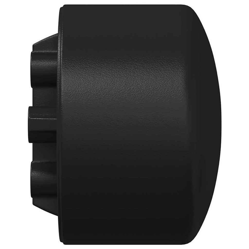 Tapas de mesa de futbolín 10 pcs Negro 1,5 x 1,5 x 1 cm PP