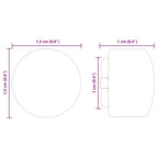 Tapas de mesa de futbolín 10 pcs Negro 1,5 x 1,5 x 1 cm PP