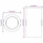Tacos de mesa de futbolín 10 pcs Negro 1,7 x 1,7 x 3,2 cm PP