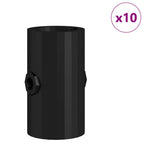 Tacos de mesa de futbolín 10 pcs Negro 1,7 x 1,7 x 3,2 cm PP