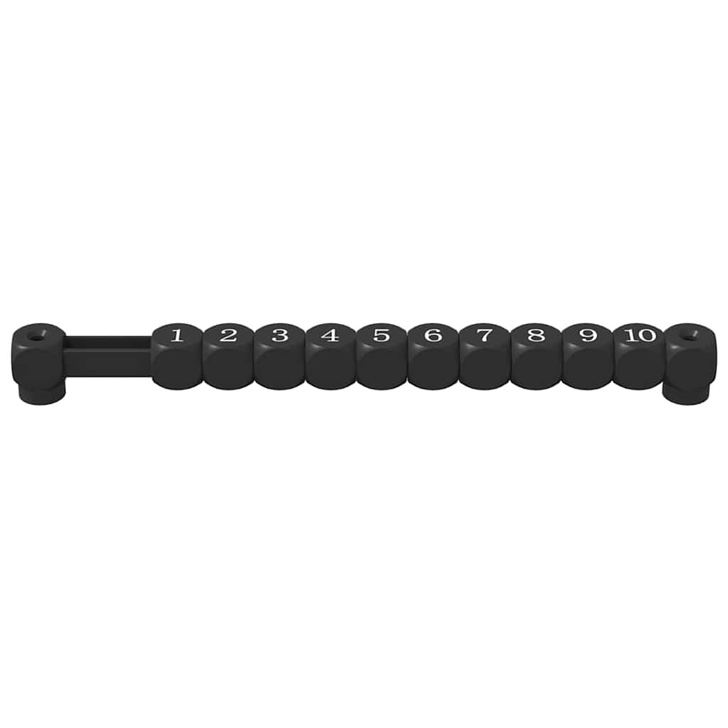 Contadores de mesa de fútbol 2 pcs Negro 30 x 2,2 x 2,9 cm HIPS