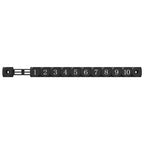Contadores de mesa de fútbol 2 pcs Negro 30 x 2,2 x 2,9 cm HIPS