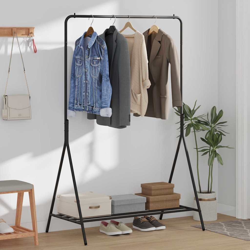 Perchero para ropa Negro 100 x 56 x 154 cm Acero