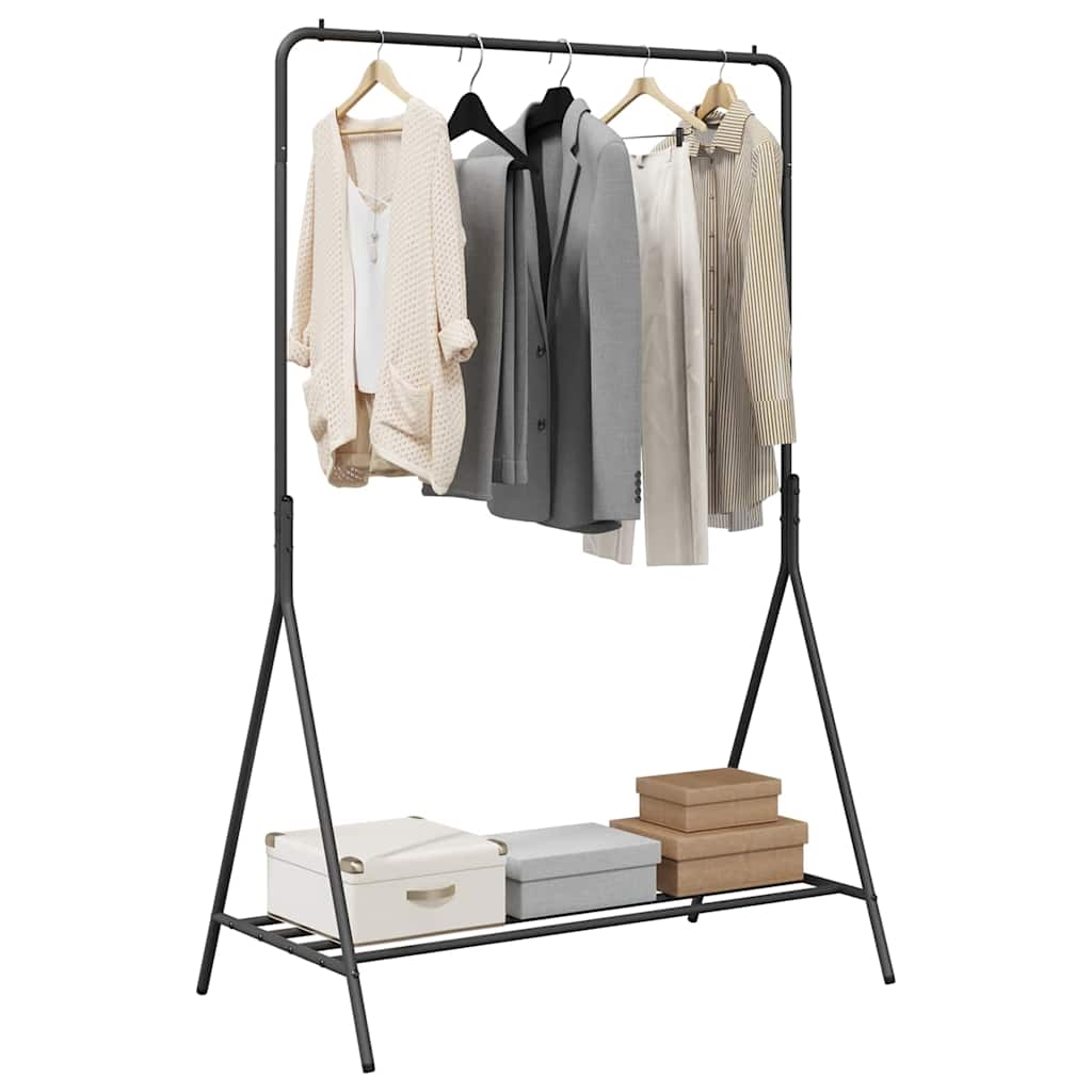 Perchero para ropa Negro 100 x 56 x 154 cm Acero