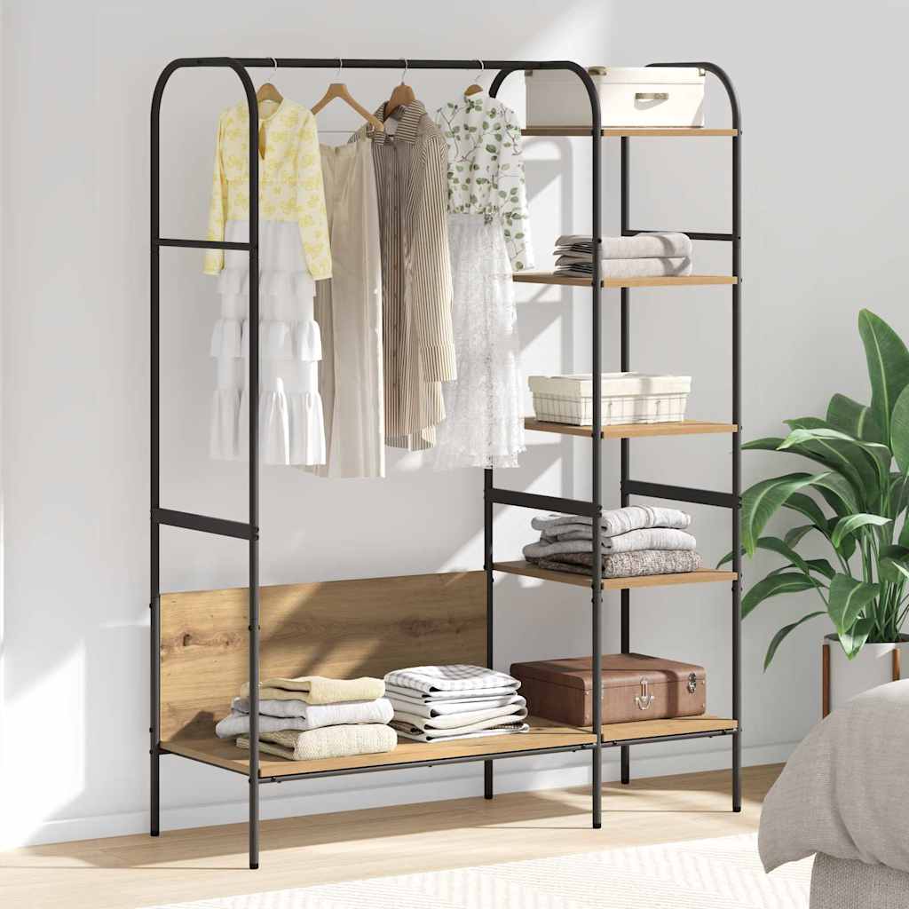Perchero para ropa Beige 120 x 44 x 160 cm Madera de ingeniería