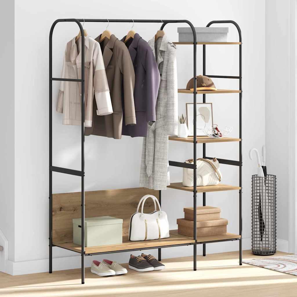 Perchero para ropa Beige 120 x 44 x 160 cm Madera de ingeniería