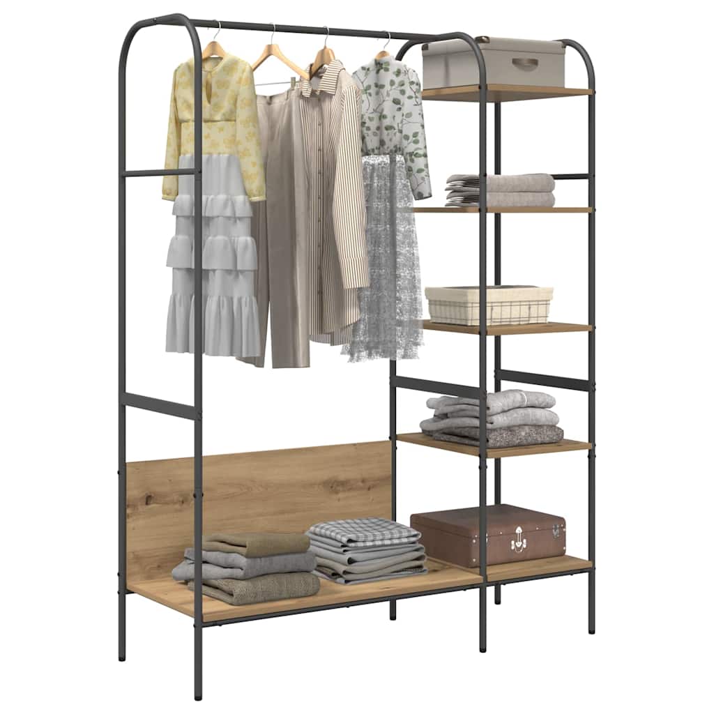 Perchero para ropa Beige 120 x 44 x 160 cm Madera de ingeniería