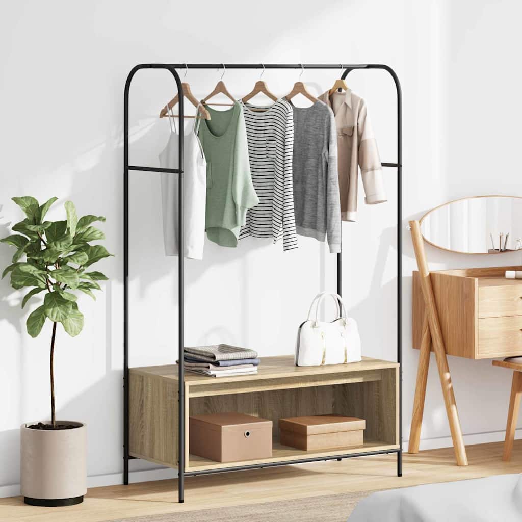 Clothes Rack Grey 100 x 44 x 160 cm Engineered Wood