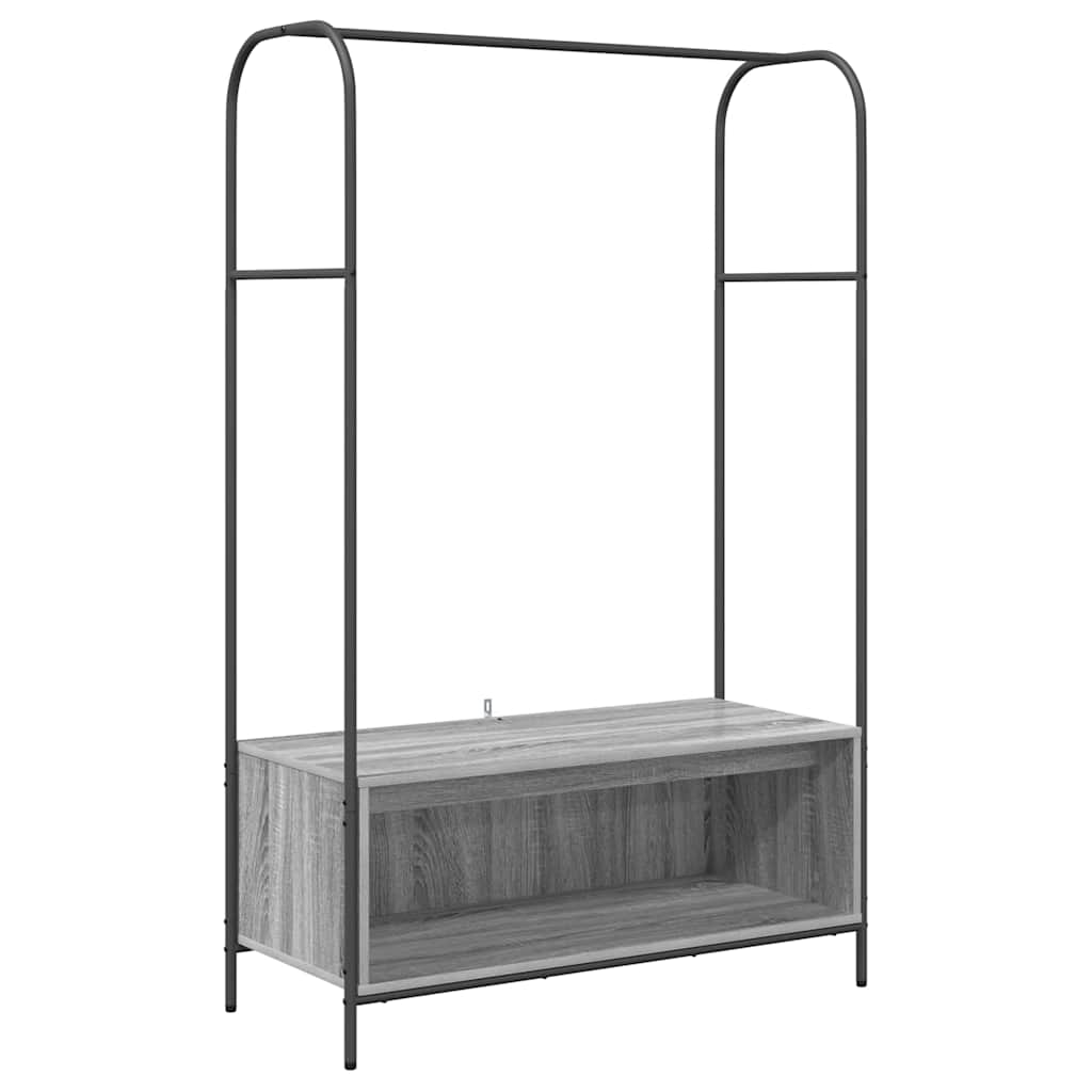 Perchero para ropa Gris 100 x 44 x 160 cm Madera de ingeniería