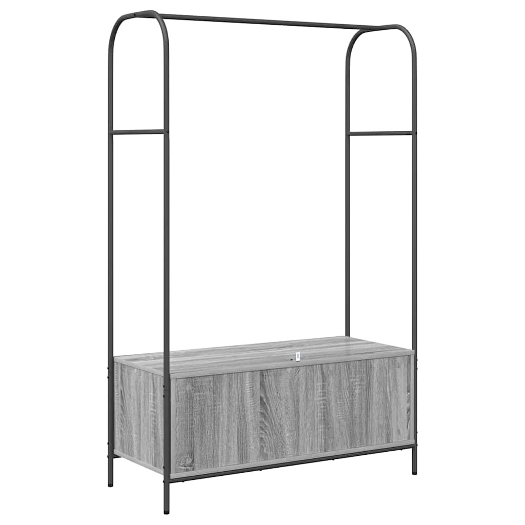 Perchero para ropa Gris 100 x 44 x 160 cm Madera de ingeniería