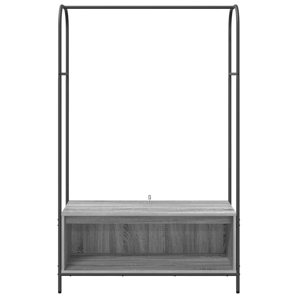 Perchero para ropa Gris 100 x 44 x 160 cm Madera de ingeniería