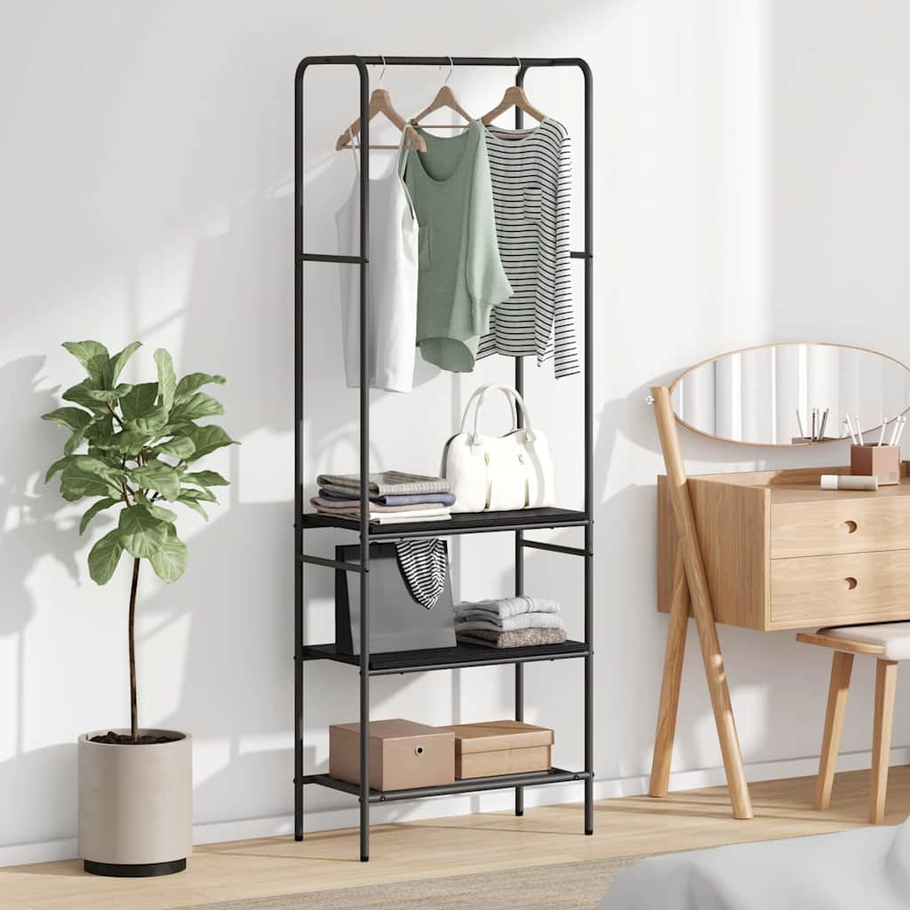 Sonoma Grey Clothes Rack with Shelf 60 x 30 x 171 cm