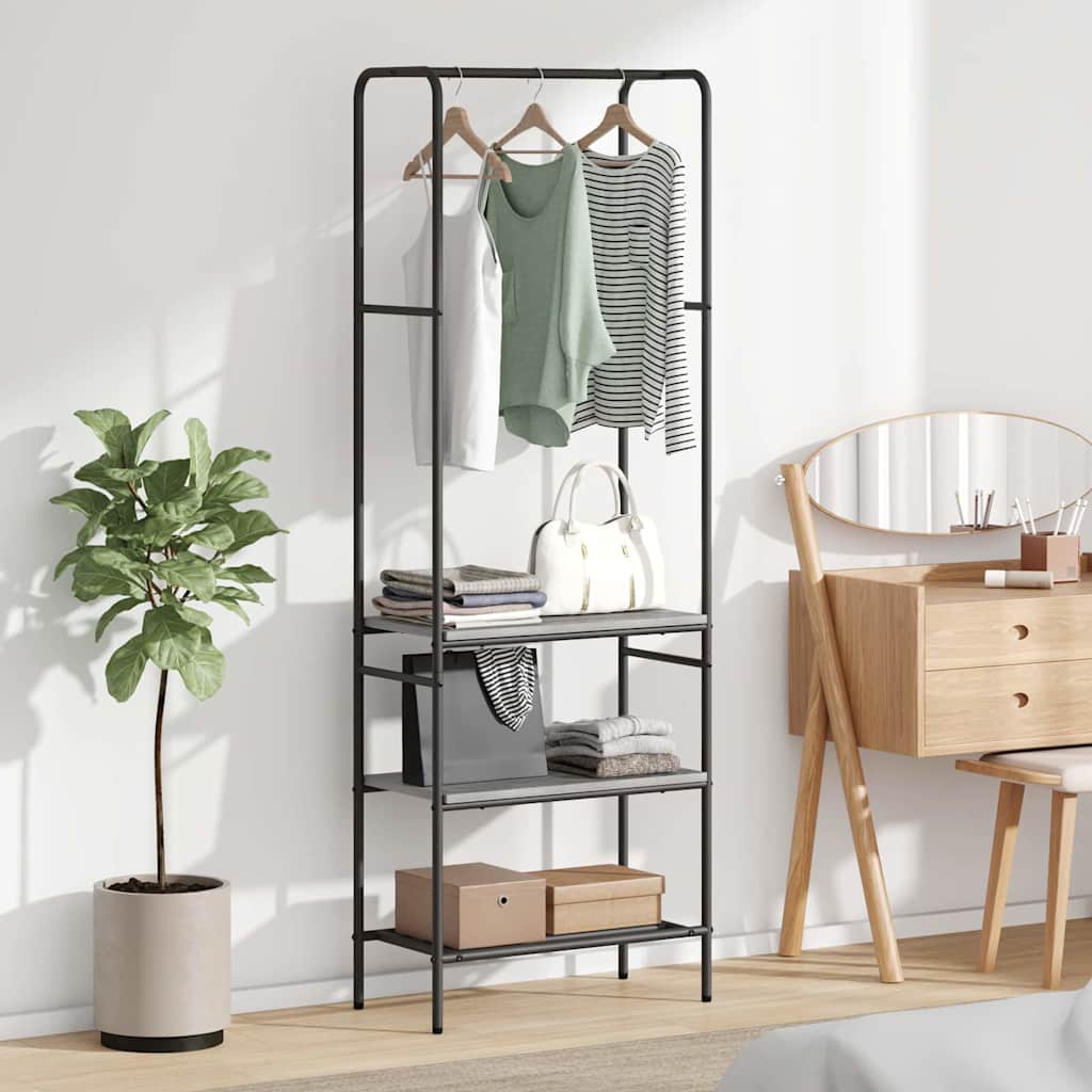 Perchero para ropa con estante Gris sonoma 60 x 30 x 171 cm
