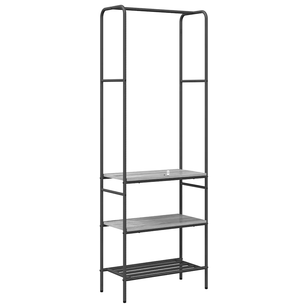 Perchero para ropa con estante Gris sonoma 60 x 30 x 171 cm