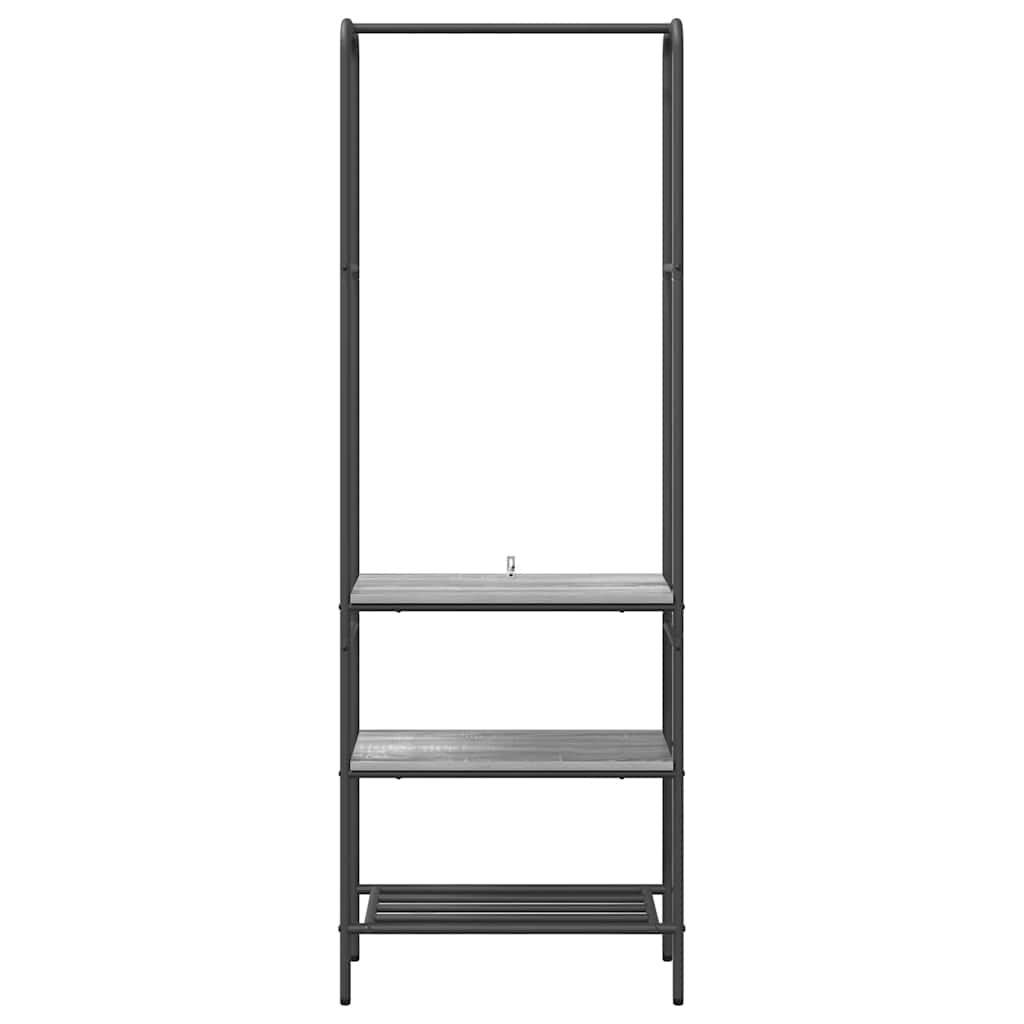 Perchero para ropa con estante Gris sonoma 60 x 30 x 171 cm