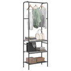 Perchero para ropa con estante Gris sonoma 60 x 30 x 171 cm