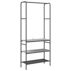 Perchero para ropa con estante Gris sonoma 77 x 30 x 171 cm