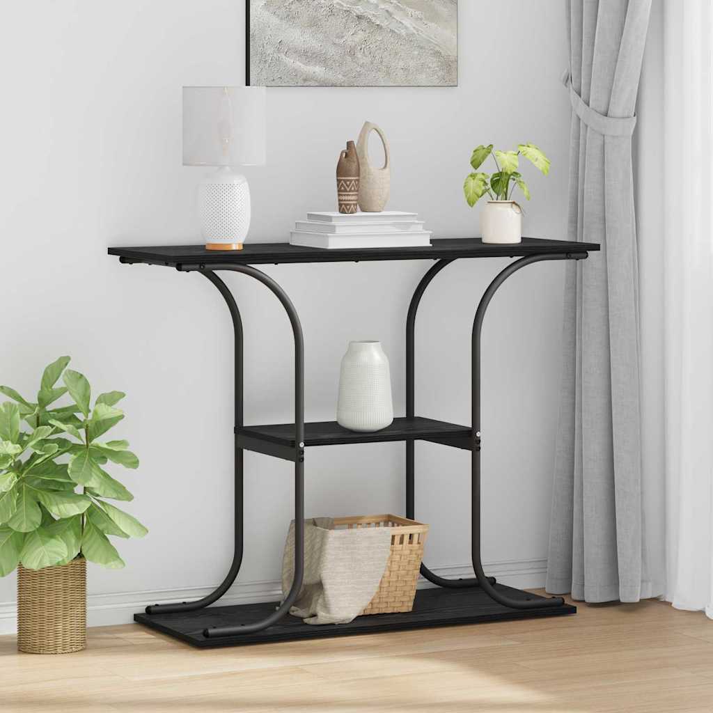 Console Table with Shelf Sonoma Gray 101 x 35 x 80.5 cm