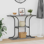 Mesa Consola con estante Gris Sonoma 101 x 35 x 80,5 cm