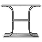 Mesa Consola con estante Gris Sonoma 101 x 35 x 80,5 cm
