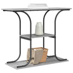 Mesa Consola con estante Gris Sonoma 101 x 35 x 80,5 cm