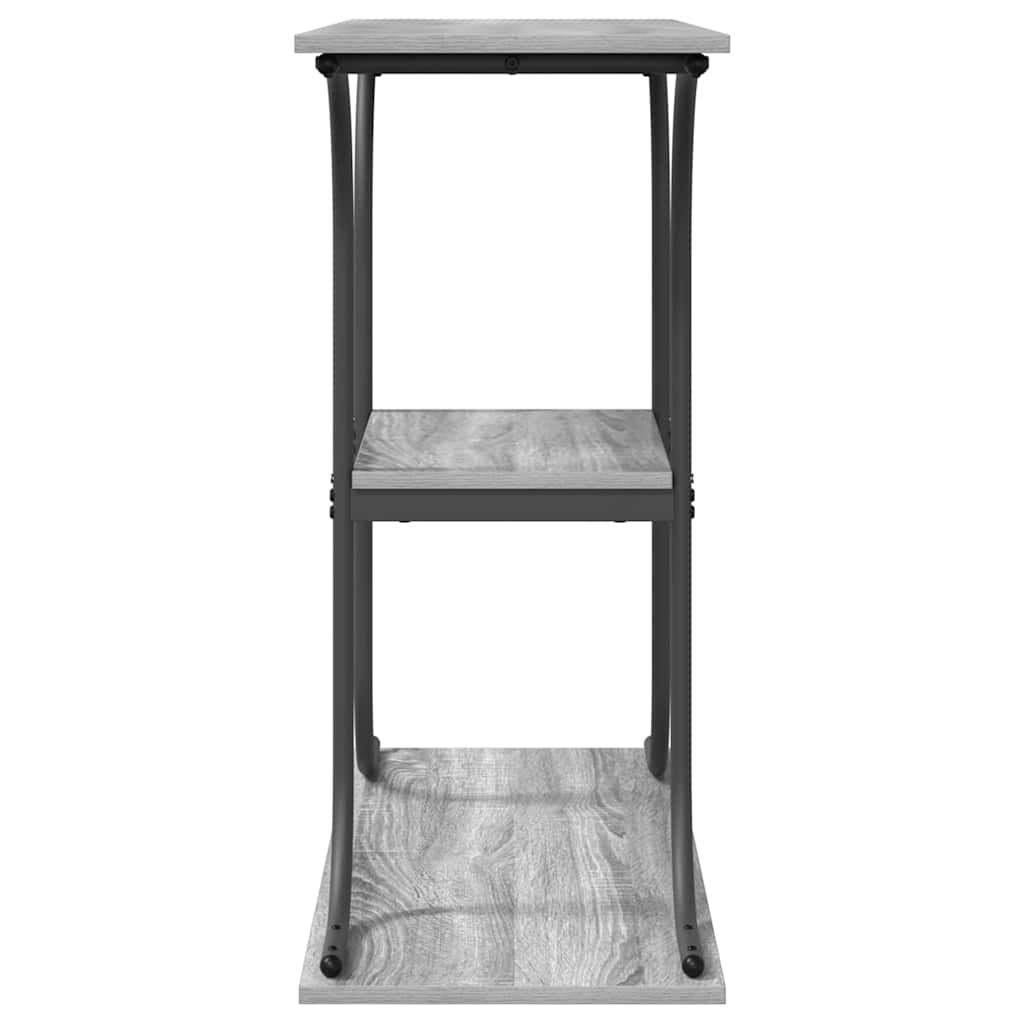 Mesa Consola con estante Gris Sonoma 101 x 35 x 80,5 cm