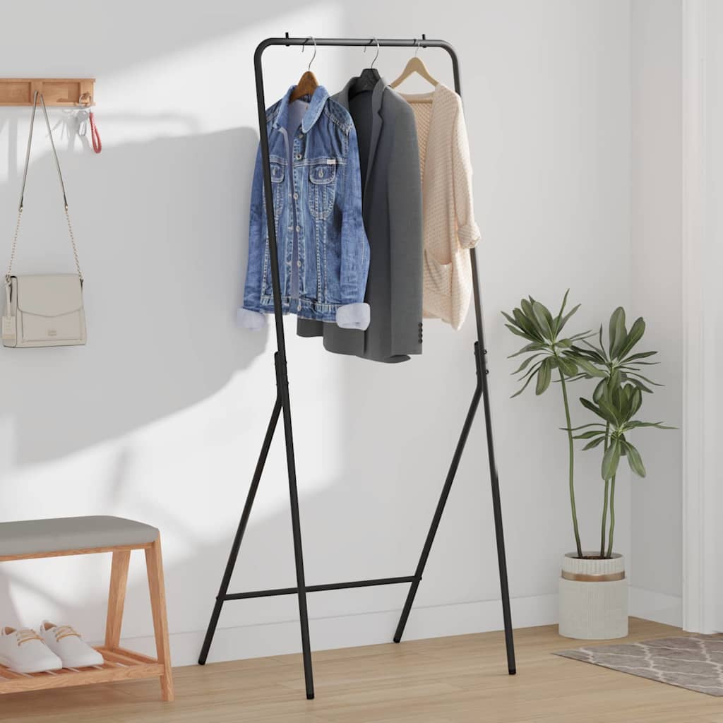 Perchero para ropa Negro 60 x 53 x 155 cm Acero