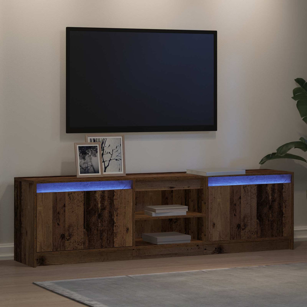 Unidades de TV 2 pcs Marrón 180 x 34 x 50 cm
