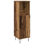 Juego de muebles de baño con estante 3 pcs Madera Vieja