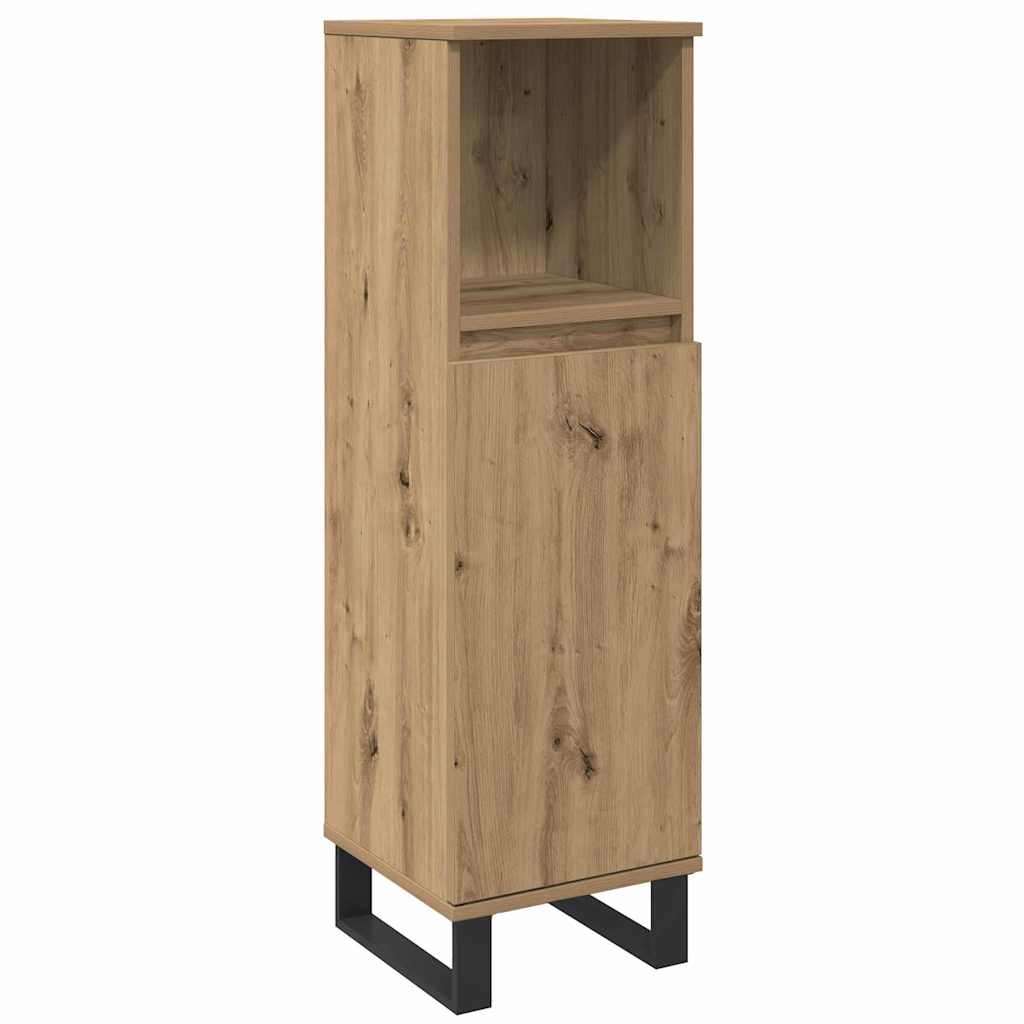 Juego de muebles de baño 3 pcs Marrón Madera contrachapada