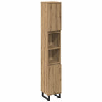 Juego de muebles de baño 3 pcs Marrón Madera contrachapada