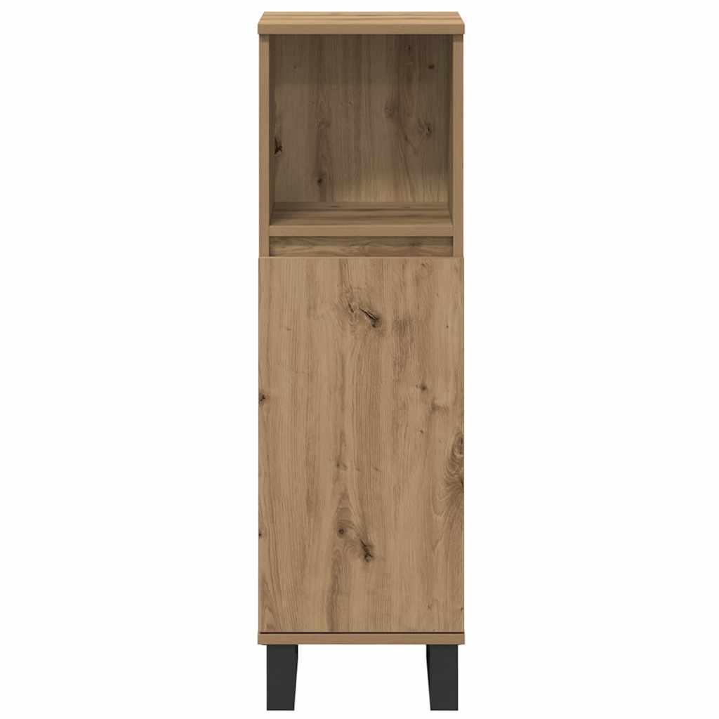 Juego de muebles de baño 3 pcs Marrón Madera contrachapada