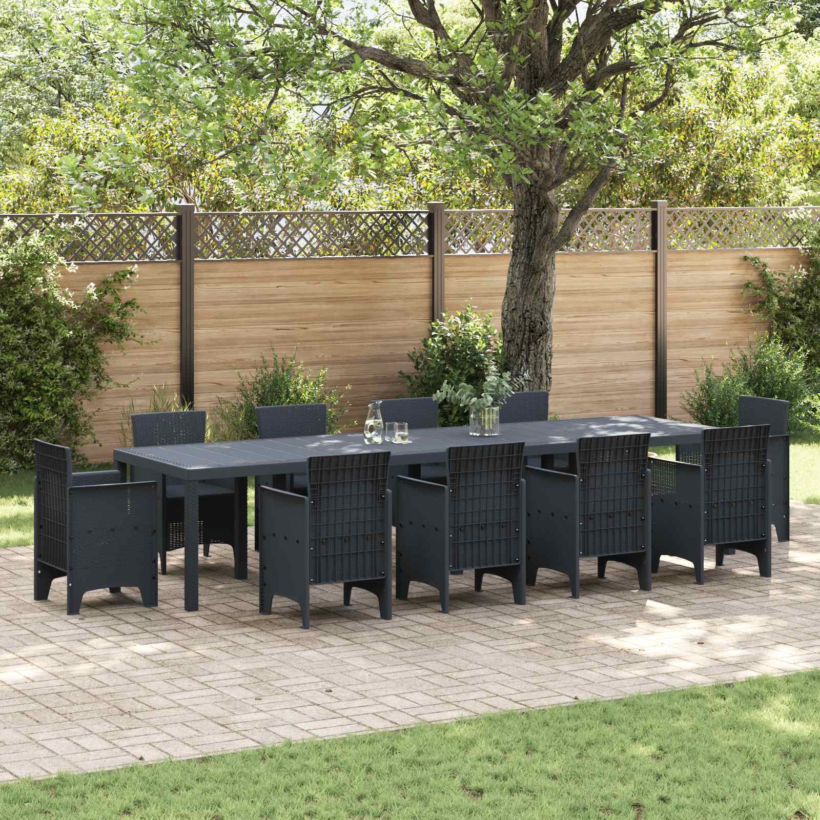 Garden Table 100 x 100 x 73 cm Synthetic Rattan