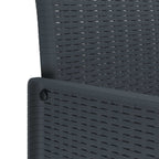 Conjunto de Comedor de Jardín 11 pcs Antracita Polipropileno