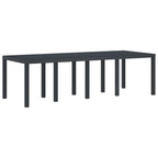 Conjunto de Comedor de Jardín 11 pcs Antracita Polipropileno